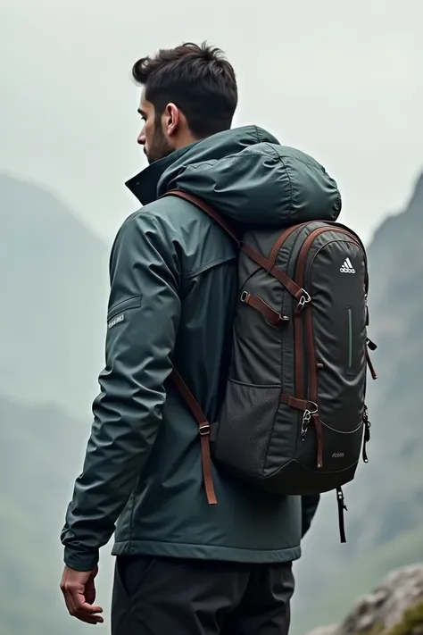 make a multifunctional jacket that can be used as a bag for hiking activities