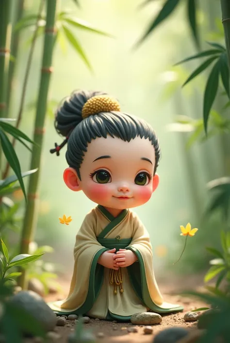 A small Taoist，The IP image of Little Daoist，Be cute，Give up 