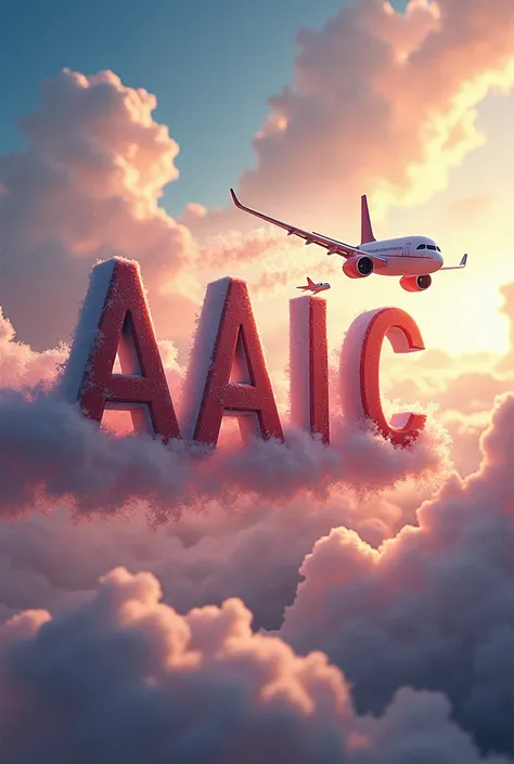 The words AAIC ending off into an animated airplane