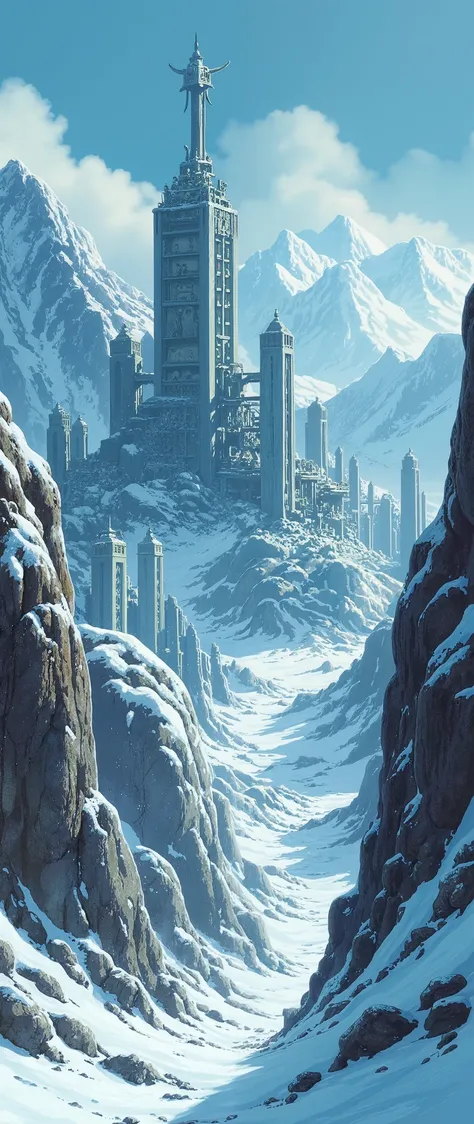 (masterpiece:1.2,Exceptional Quality,Mirror-like, Movie-like Experience , best illustration :2.0, super detailed.2.0),16k,wallpaper,(Ruins of an ancient city:2.0),(Remains of a mechanical civilization in an ancient, advanced ancient city that has collapsed...