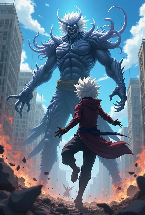 Gojo From the Anime (Jujutsu Kaisen) Fighting Alex Mercer From the Video Game (Prototype) 