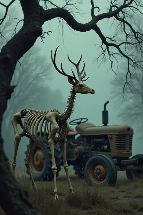 Tractor doe skeleton tree 