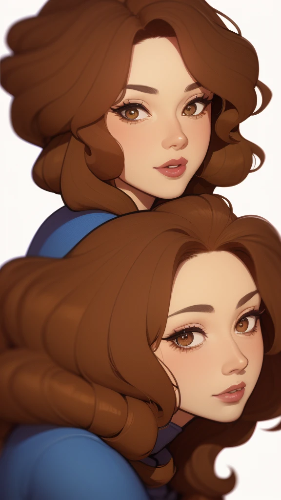  White background a close up of a cartoon of a man and a woman, digital painting cartoon art, digital painting of cartoon, Western comic art, art of cartoons style, art of cartoonsstyle, por Jason Chan, por Ryan Yee, art of cartoons, western comic style, c...