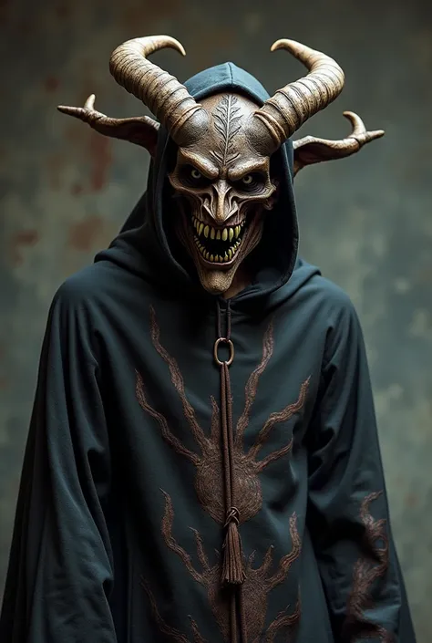 Creating a Shaitan costume that embodies a horror and dangerous aesthetic can be an exciting project. Here are some ideas for both the face front and the full costume