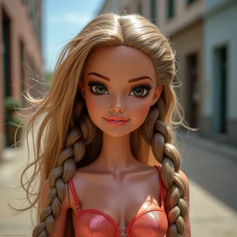 twin braids，Sexy eyes，,1Barbie doll excitement，Wet ((())),