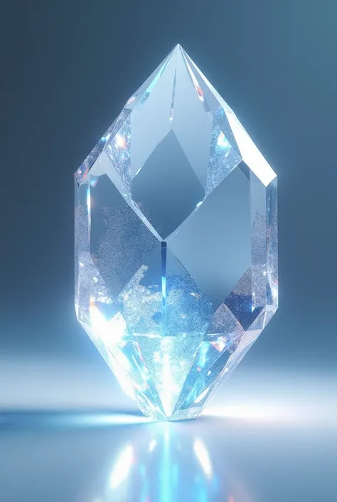 A transparent crystal 