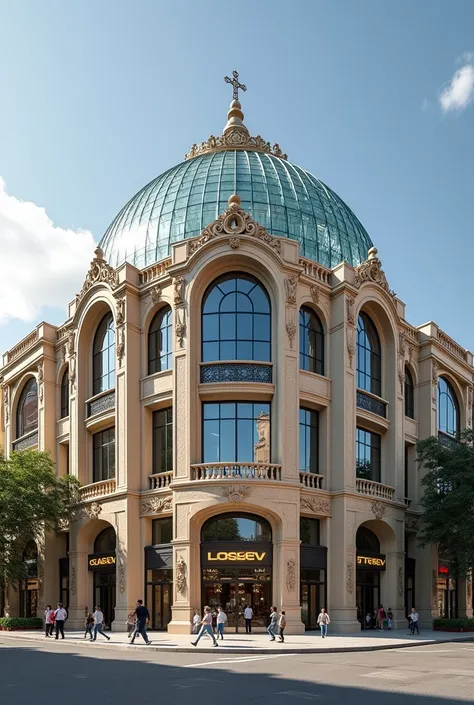 DESIGN OF A FAÇADE WITH A GLASS DOME ON THE ROOF OF A SHOPPING MALL IN ICA