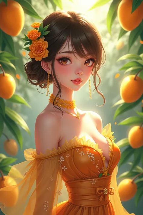 Anime Bishoujo With mangos