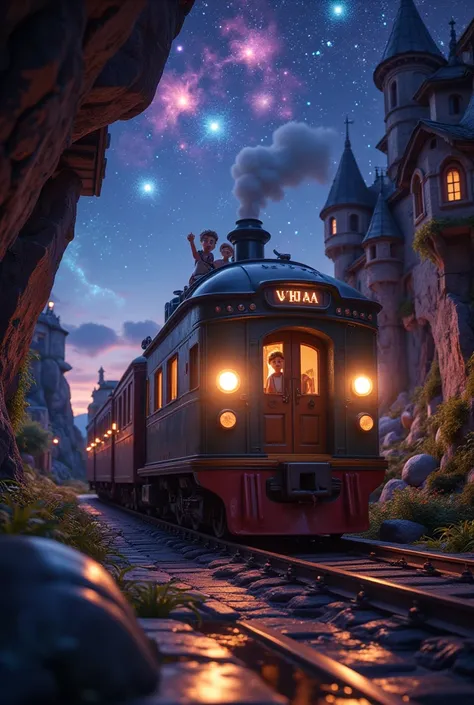 Night on the Galactic Railway, Giovanni and Campanella are boys and best friends. On the night of the Star Festival, the two board the Galaxy Express and travel through space and the present, past, and future.