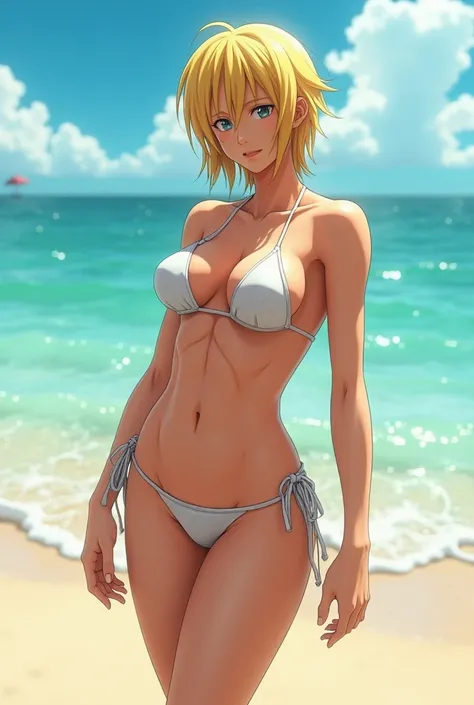 Mello from death note in a bikini