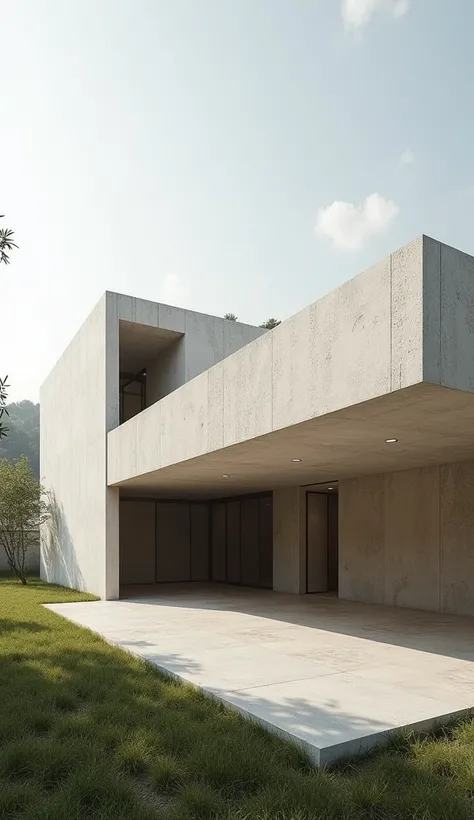 Indian School minimalistic, raw concrete, elegant, Architecturally correct, artistic 