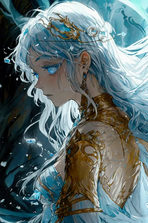 A brilliant and beautiful sorceress with silver hair and glowing blue eyes. She excels in water magic and lunar powers. Graceful and mysterious, she possesses a kind heart but remains resolute and formidable when needed. After losing her family to a disast...