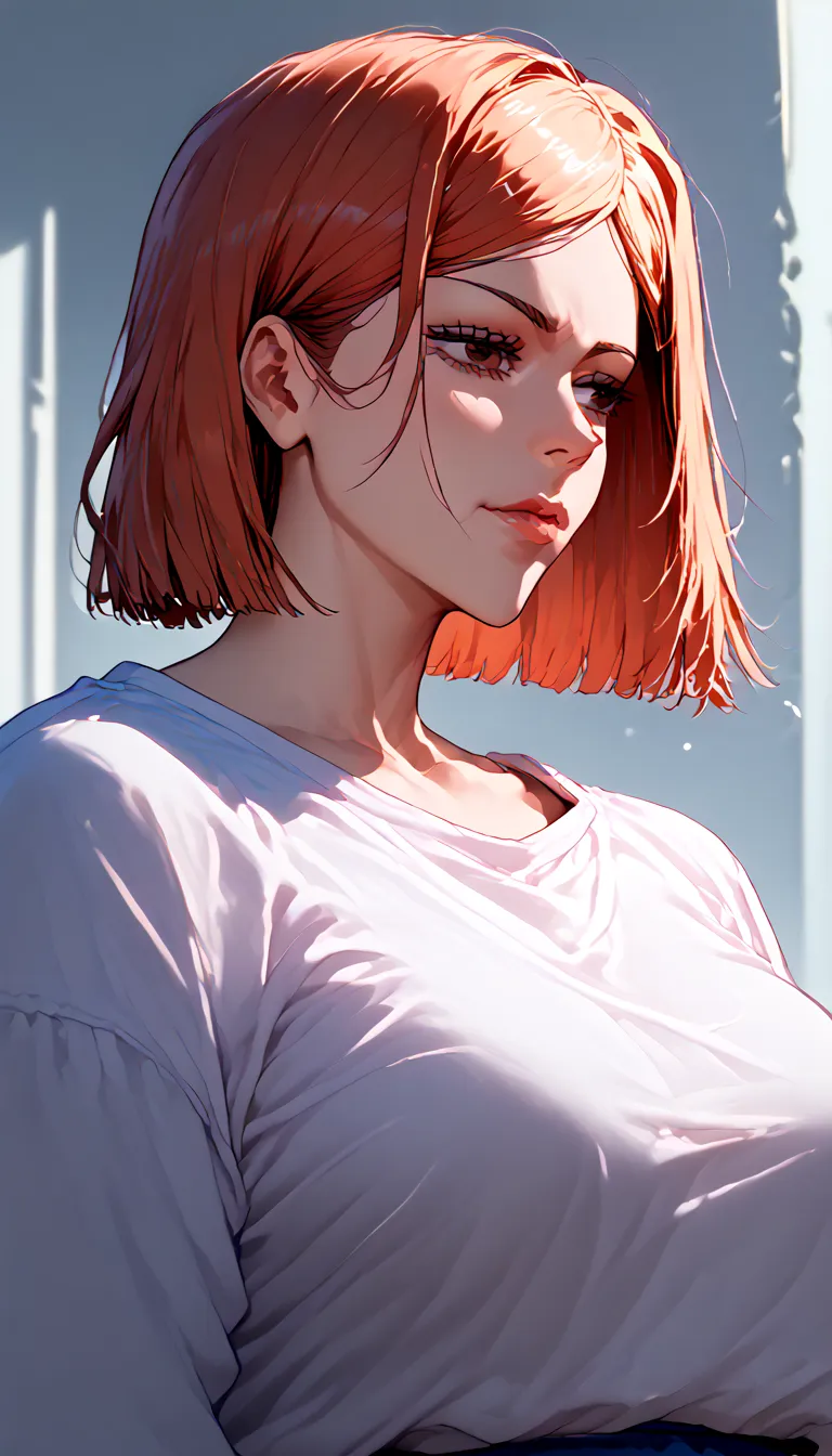 1girl,only wearing oversized tshirt,cowboy shot,upper body, Score_9, Score_8_up, Score_7_up, Score_6_up, Score_5_up, Score_4_up, Source_anime, Tag1, Tag2, Quality_masterpiece, Anatomically correct, Beautiful face, Perfect face, Highly detailed beautiful fa...