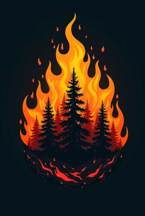 Give me my logo or visual identity for my website about forest fires 