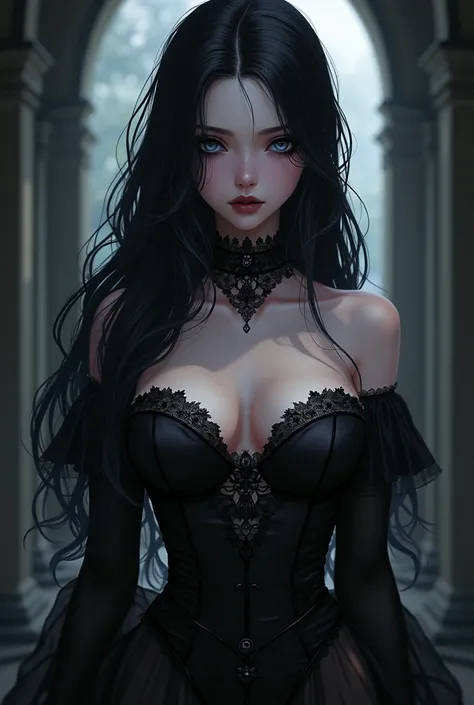 Busty anime gothic
