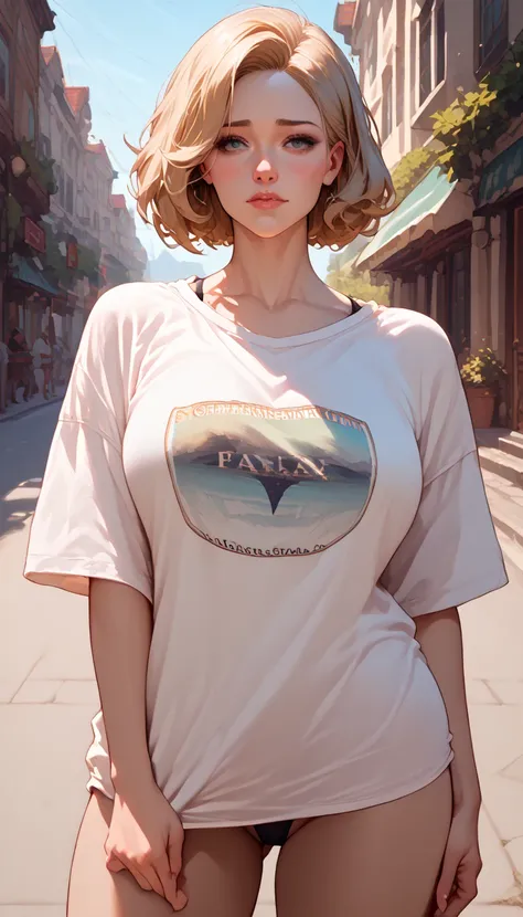 1girl,only wearing oversized tshirt,cowboy shot,upper body, Score_9, Score_8_up, Score_7_up, Score_6_up, Score_5_up, Score_4_up, Source_anime, Tag1, Tag2, Quality_masterpiece, Anatomically correct, Beautiful face, Perfect face, Highly detailed beautiful fa...