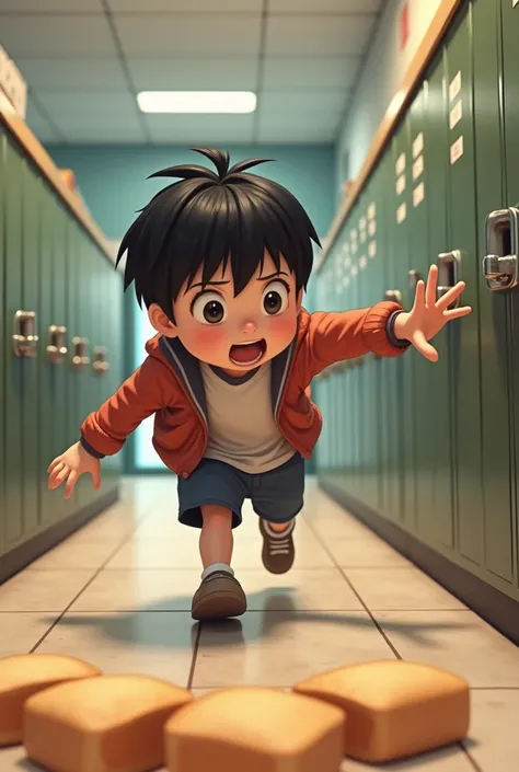 Picture level of an elementary school student in a scene where Jang Bal-jang steals bread
