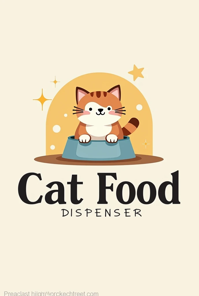 logo for a 2d cat food dispenser