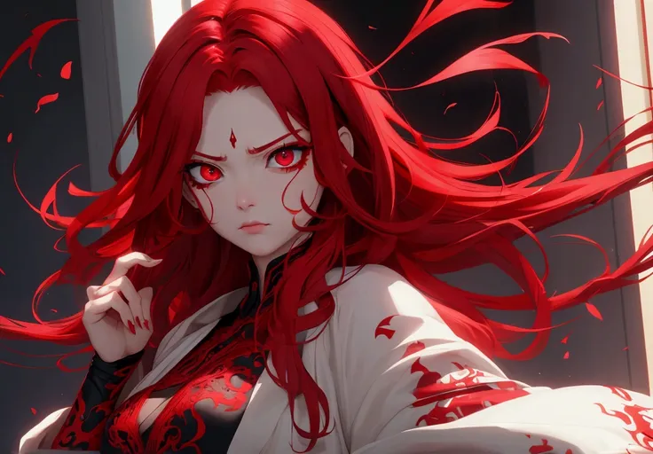 Red hair and red eyes anger