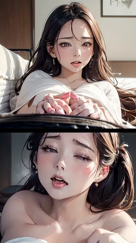 a precious special bitch hentai porn scene, Express all her emphasized feelings through her facial expressions and posing, 
ultra masterpiece, ultra high quality, spectacle scale, photorealistic:1.3, ultra high resolution, described in ultra fine detail do...