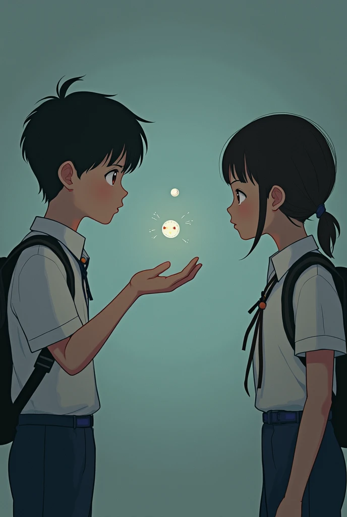  Create an image of the following situation
An ordinary high school student Jeong Min is in a stressful situation. Next to me, a friend said, “Try this ,  It will make you feel better,” he recommends drugs. .
Jung-min has two options on the front screen: Y...