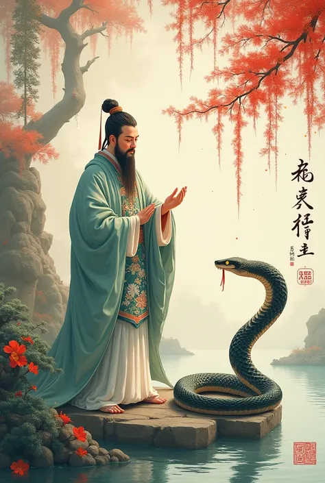 blessing，calligraphy，snake，The book is in the year of Jiachen