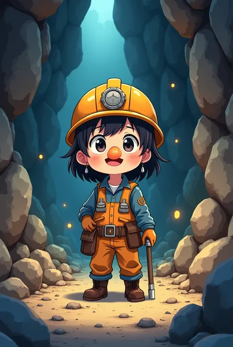 Anime about a mining girl with her easy-to-draw beak