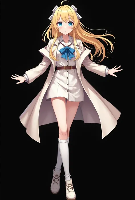 ( best size ,4K, high resolution ,masterpiece:1.2), highly detailed , realistic:1.37, (((Character Template))), concept art,  anime girl,  blonde ,  blue eyes, illustration, static pose ((((black background:1.2))))