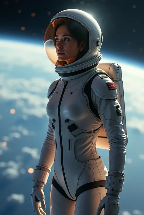 A female astronaut 