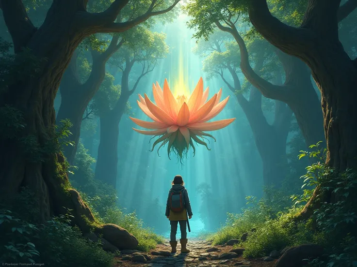 He had heard that there was a magical flower in the forest that could change life
