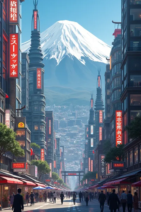 Will generate me a modern city in Japan 