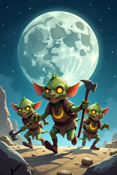 the icon for the Moon Goblins  , these are greedy goblins who hunt for alto coins on the moon