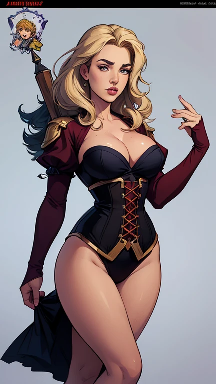 Illustratesção em estilo de personagem do GTA e Seios completamente nus mostrando um pouco de medo Tamanho dos seios Nome de desenho animado:  Isabella Cruz white background medium breasts freckled face Hermione Granger actress strong contours Physical des...