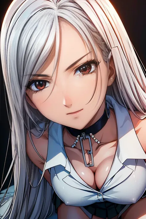 top-quality, ​masterpiece, 超A high resolution, (Photorealsitic:1.4), 1girl, solo, alone, glory white hair, Straight hair, shiny and clean hair, White shiny skin, Sexy Cyberpunk Girl, ((super realistic details))、Shadow, octan render, ultrasharp, hyperdetail...