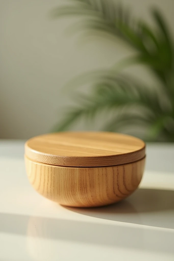 Create a food container made of 
bamboo 