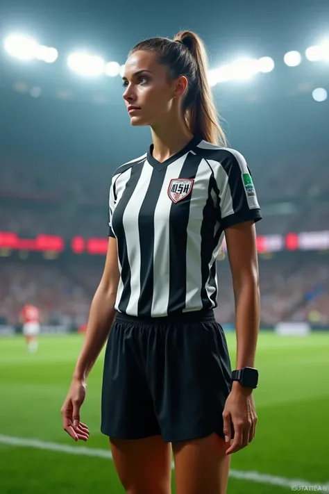 Hot female football referee