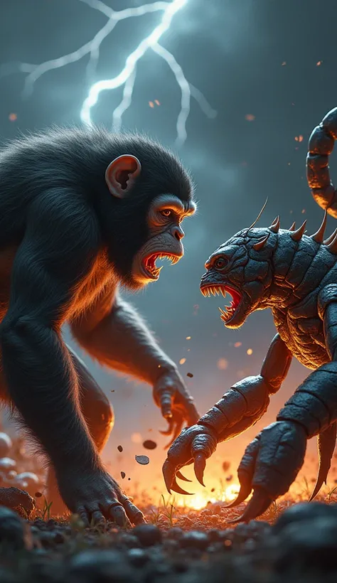 
first, criIt is aa imagem ondIt is a [macaco] It is a [Scorpio] are together, both furious and facing . Make sure the background matches your intense expressions. 

