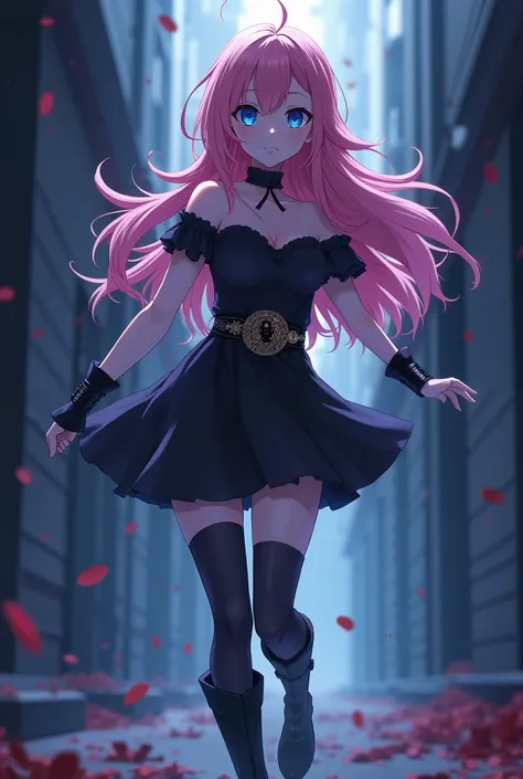 A dark fantasy anime masterpiece with ultra-detailed and realistic visuals. The scene is illuminated with dark and mysterious lighting, creating an intense and vibrant atmosphere. The anime  image is of the highest quality, with a resolution of 4k or 8k, a...