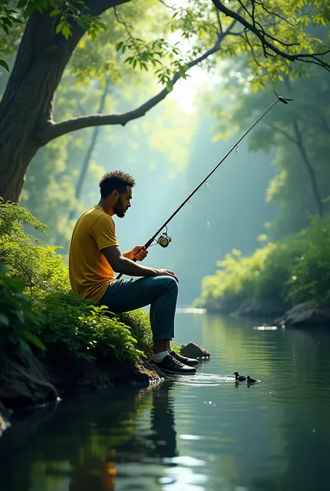 Neymar  fishing forest 