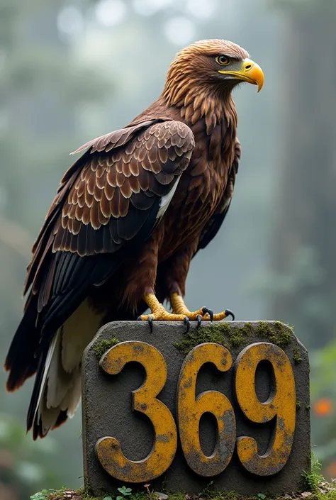 The eagle on the number 369