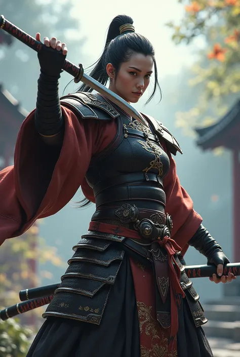  Japanese game character with katana