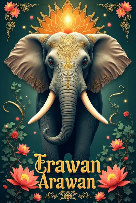  Erawan Arawan Elephant Theme Letters