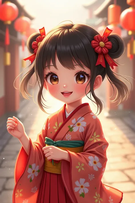 Cute New Year Girl