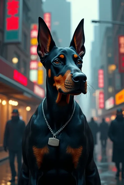 A disciplined Doberman running the citys most efficient criminal network.