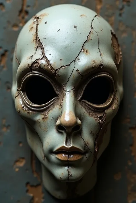 A Hollow Vastocar mask with details of tears