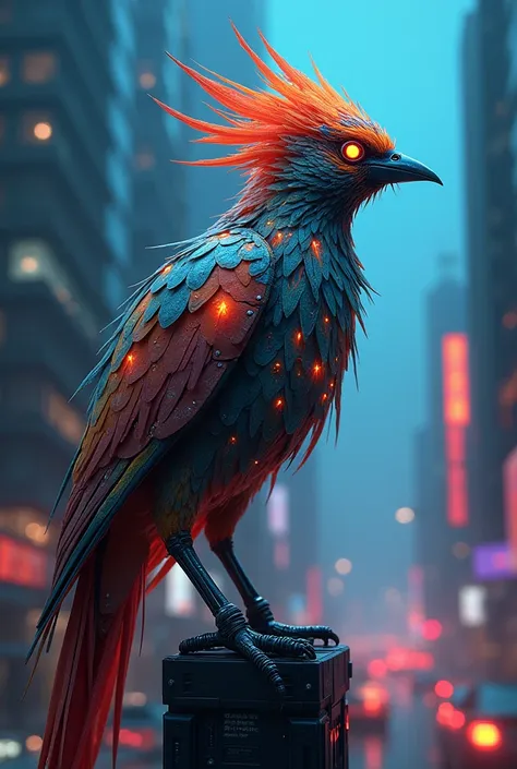 Songbird from Cyberpunk next to a Distroze logo