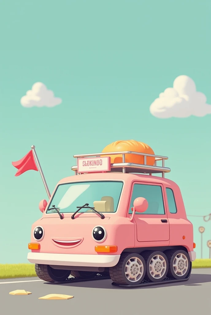 cute vehicle、 Pastel Colors 、 High Quality、Ultra delicate、パステルカラー、、track、cute車