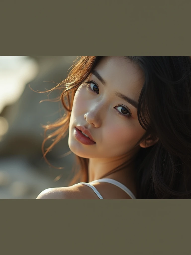 Make your face beautiful and have a sexy look
Korean-style beauty
Im on the beach in a bikini