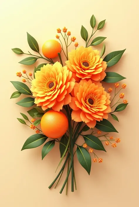 Tangerine bouquet 
