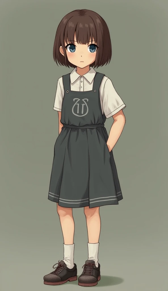     1. Mary Bell
        * Age: 11
        * Appearance: Small stature, pale complexion, short brown hair styled in a bob, piercing blue eyes.
        * Expression: Often cold, calculated, and eerily mature for her age.
        * Clothing: A worn, faded sc...